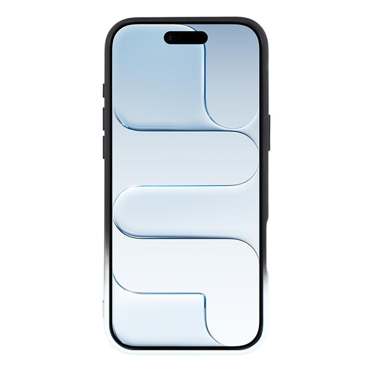 For iPhone Air Dual-Color Gradient TPU + Fiber Lining Phone Case with Lens Protector