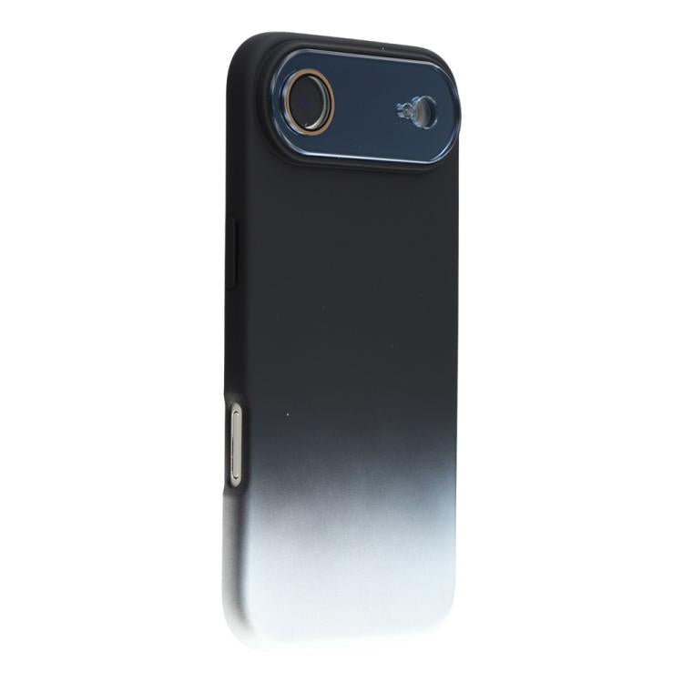 For iPhone Air Dual-Color Gradient TPU + Fiber Lining Phone Case with Lens Protector