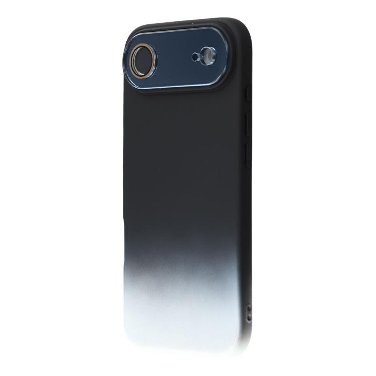 For iPhone Air Dual-Color Gradient TPU + Fiber Lining Phone Case with Lens Protector