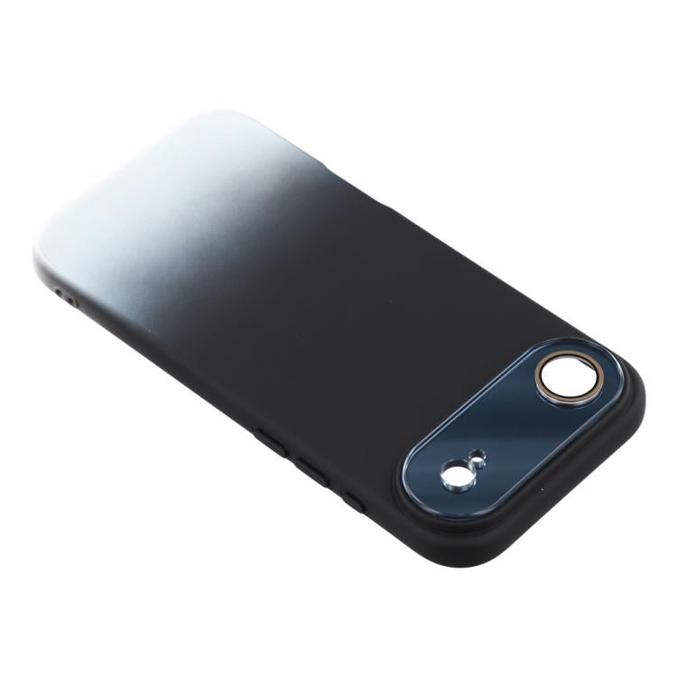For iPhone Air Dual-Color Gradient TPU + Fiber Lining Phone Case with Lens Protector