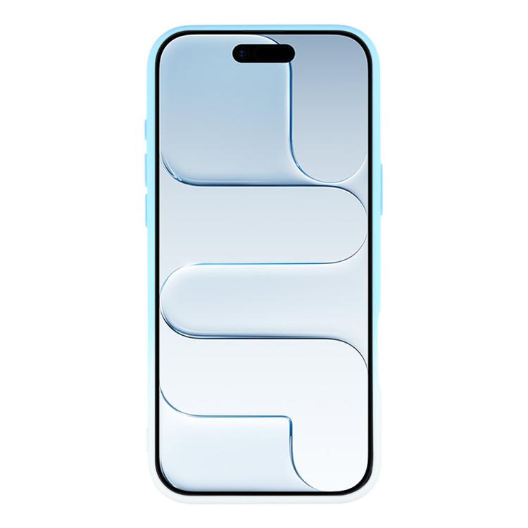 For iPhone Air Dual-Color Gradient TPU + Fiber Lining Phone Case with Lens Protector