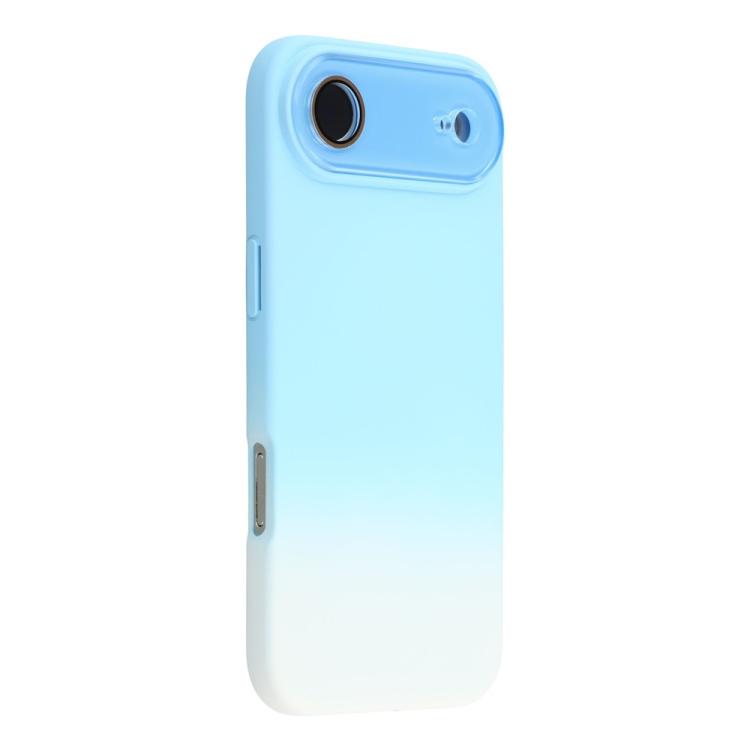 For iPhone Air Dual-Color Gradient TPU + Fiber Lining Phone Case with Lens Protector