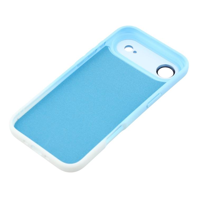For iPhone Air Dual-Color Gradient TPU + Fiber Lining Phone Case with Lens Protector