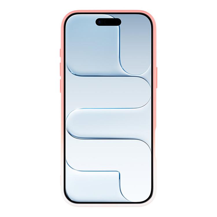 For iPhone Air Dual-Color Gradient TPU + Fiber Lining Phone Case with Lens Protector