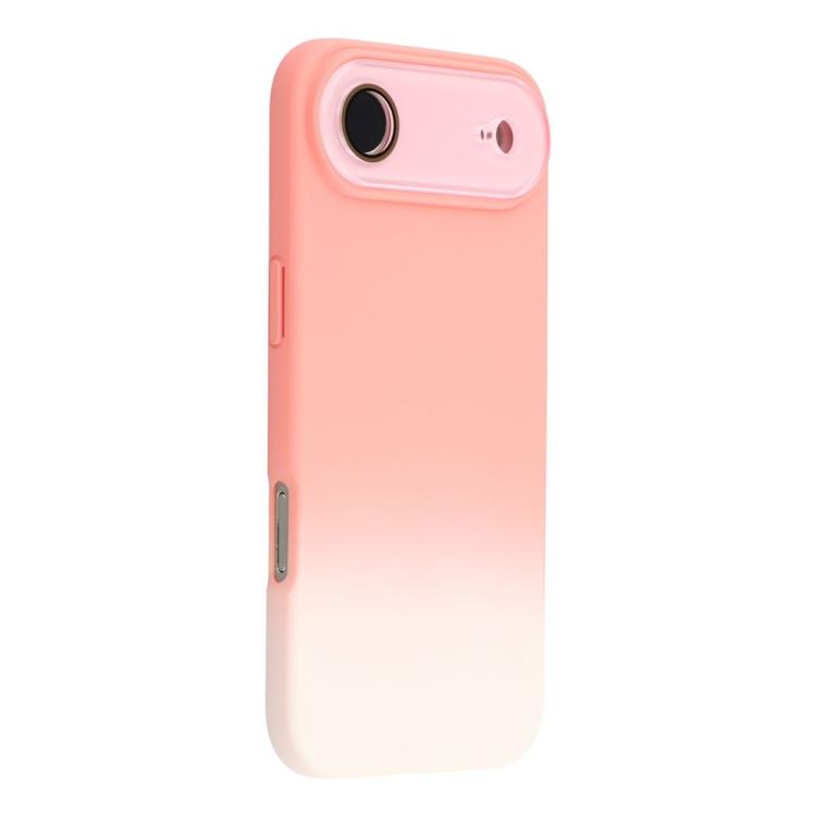 For iPhone Air Dual-Color Gradient TPU + Fiber Lining Phone Case with Lens Protector