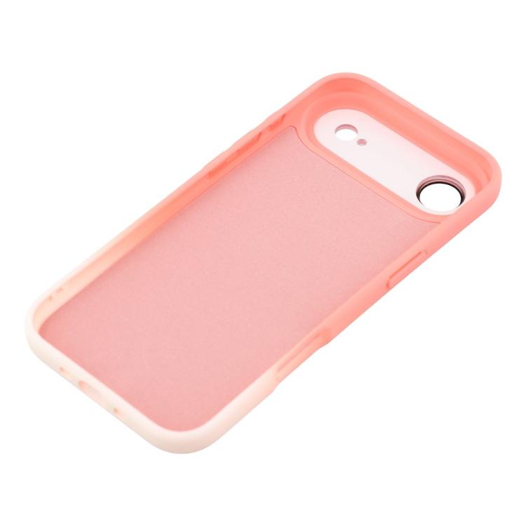 For iPhone Air Dual-Color Gradient TPU + Fiber Lining Phone Case with Lens Protector