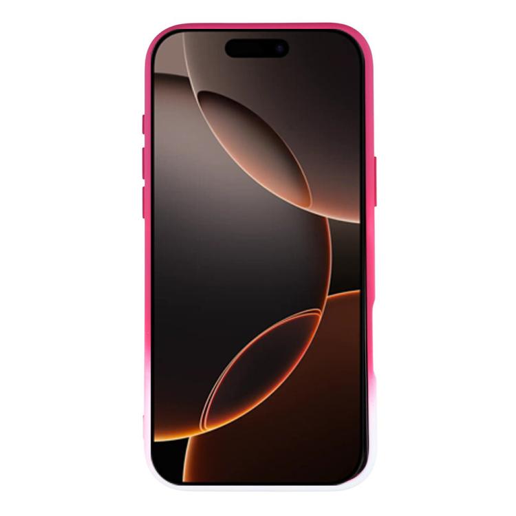 For iPhone 16 Pro Dual-Color Gradient TPU + Fiber Lining Phone Case with Lens Protector