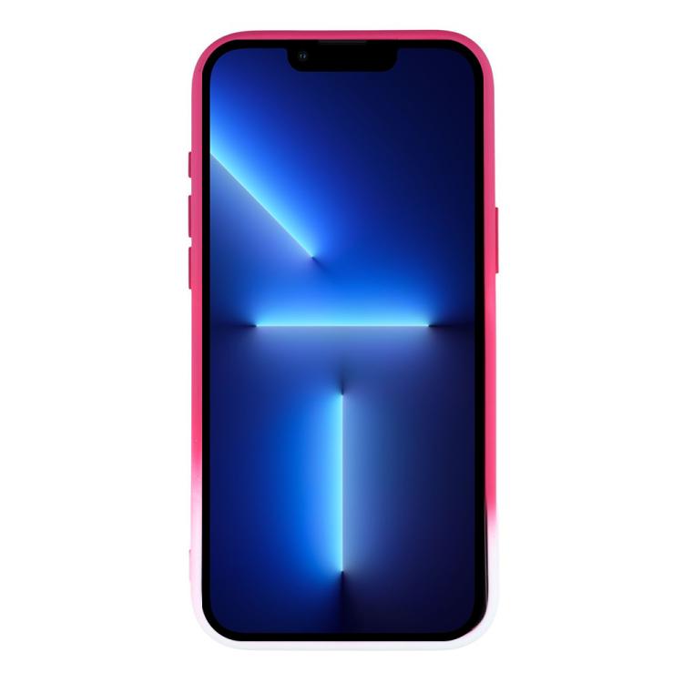 For iPhone 13 Pro Dual-Color Gradient TPU + Fiber Lining Phone Case with Lens Protector