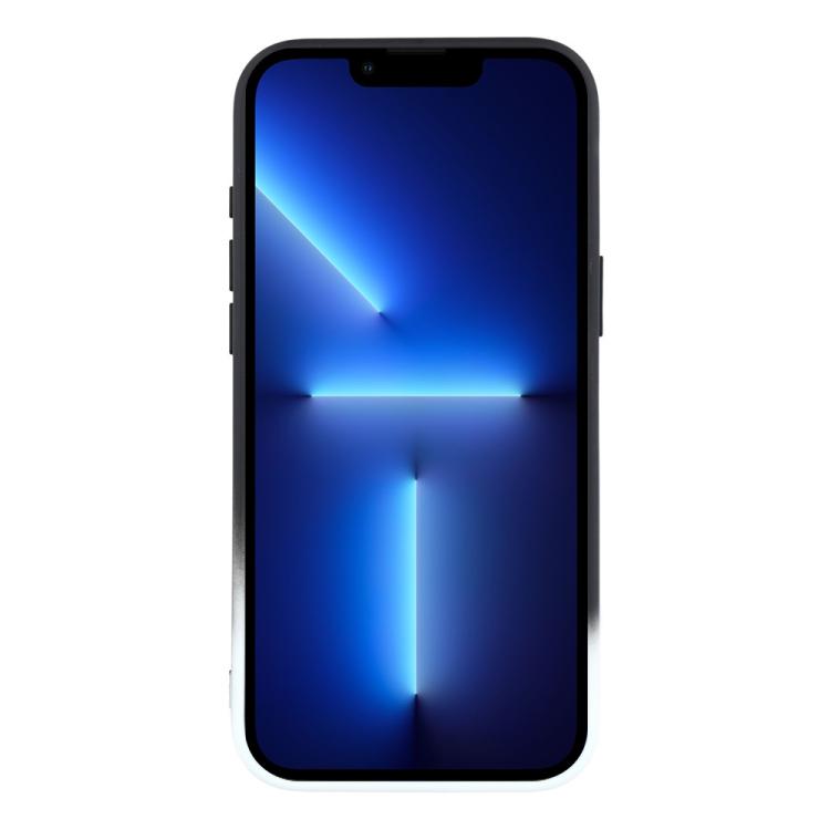 For iPhone 13 Pro Dual-Color Gradient TPU + Fiber Lining Phone Case with Lens Protector