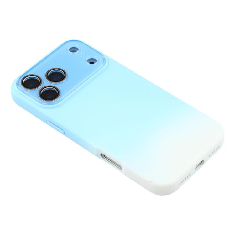 For iPhone 12 Dual-Color Gradient TPU + Fiber Lining Phone Case with Lens Protector