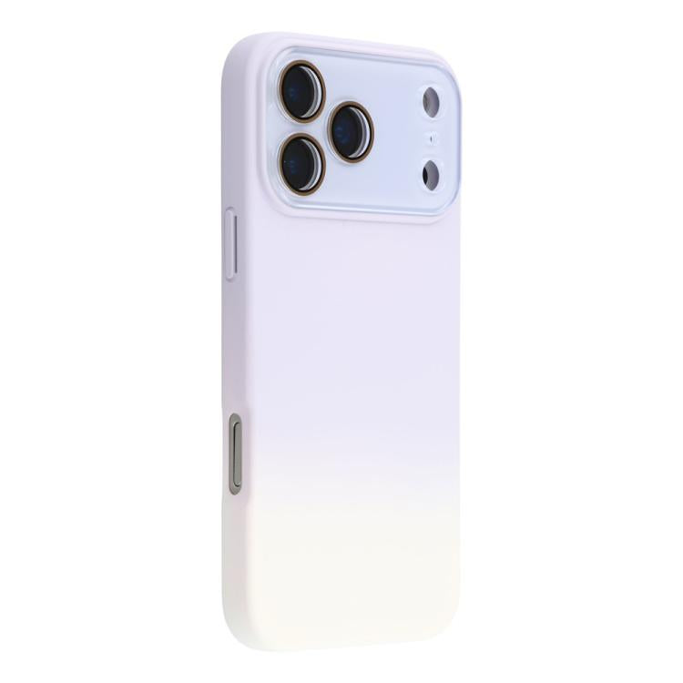 For iPhone 12 Pro Dual-Color Gradient TPU + Fiber Lining Phone Case with Lens Protector