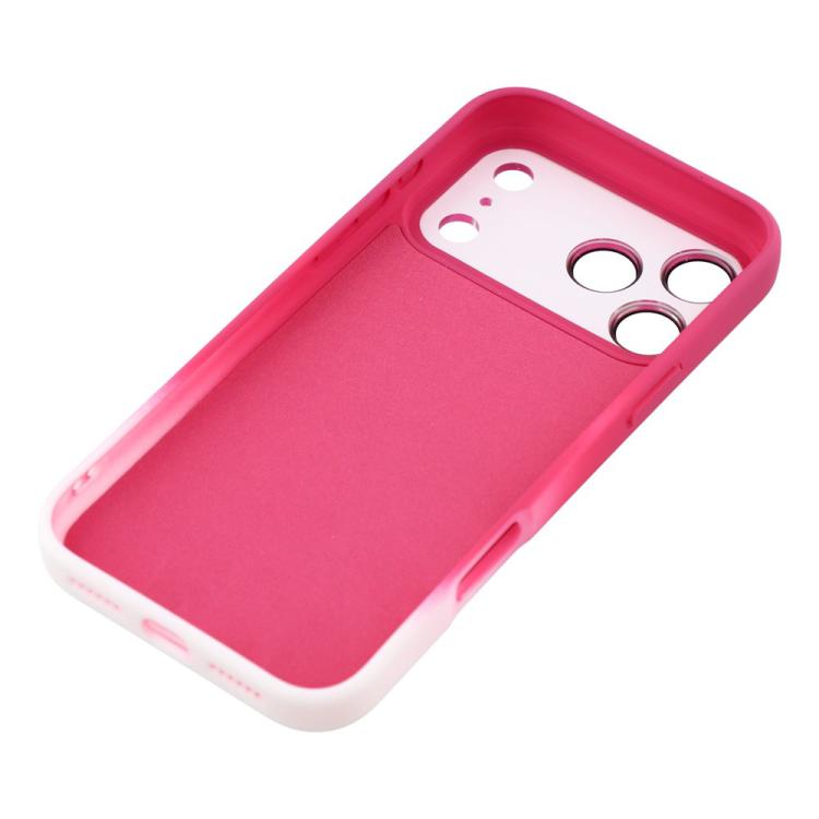 For iPhone 12 Pro Dual-Color Gradient TPU + Fiber Lining Phone Case with Lens Protector