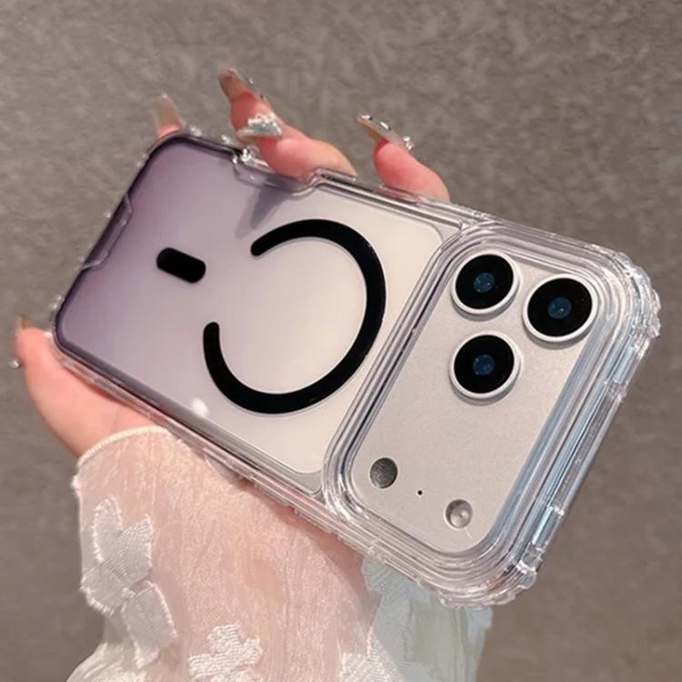 For iPhone Air Detachable Gradient Transparent Magnetic Phone Case
