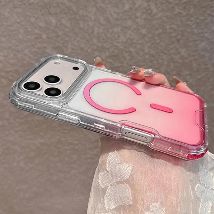 For iPhone Air Detachable Gradient Transparent Magnetic Phone Case
