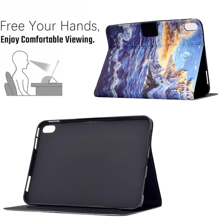 For Honor Pad X9 / X8a Voltage Sewing Thread Painted Vegan Leather Tablet Case