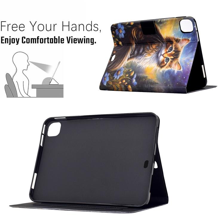 For Honor Pad X9a / X9 Pro Voltage Sewing Thread Painted Vegan Leather Tablet Case