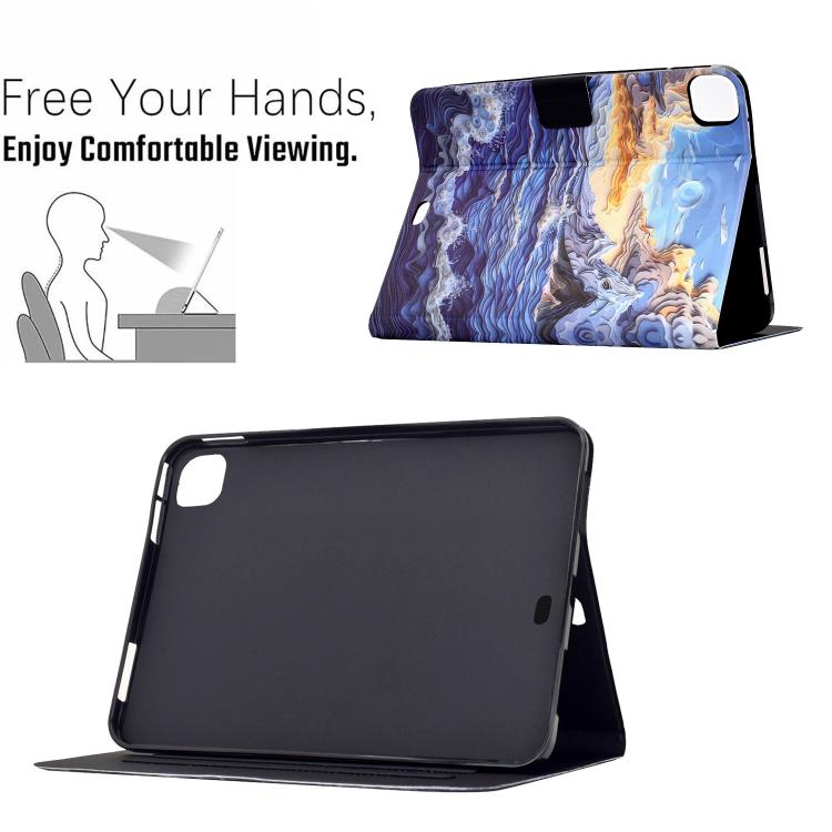 For Honor Pad X9a / X9 Pro Voltage Sewing Thread Painted Vegan Leather Tablet Case