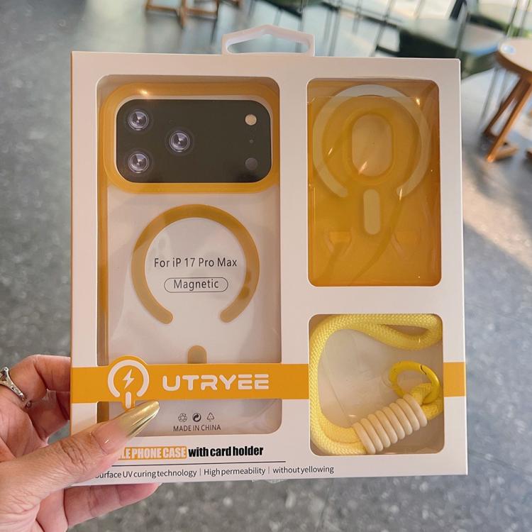 For iPhone 11 Frosted Detachable Card Slot Holder Magnetic Phone Case with Wrist Strap