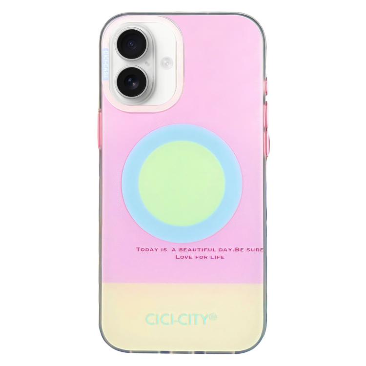 For iPhone 17 CICI-CITY CH-57 Contrast Color Magnetic Skin-Feel Phone Case