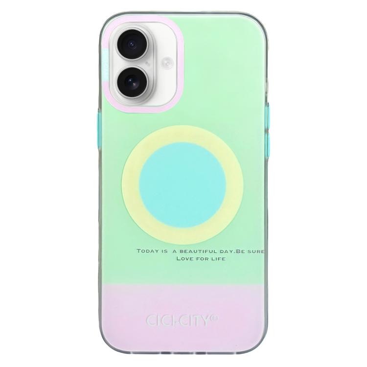 For iPhone 17 CICI-CITY CH-57 Contrast Color Magnetic Skin-Feel Phone Case