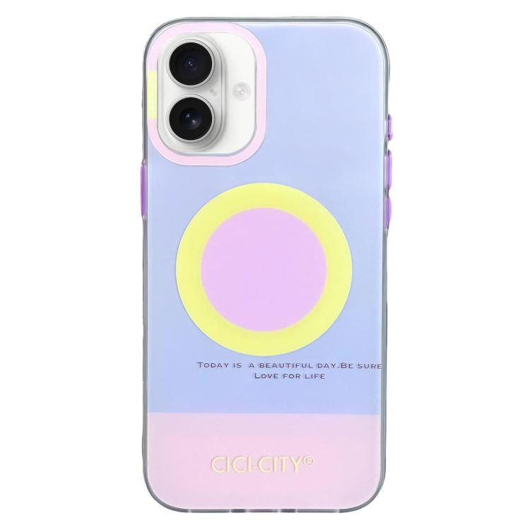 For iPhone 17 CICI-CITY CH-57 Contrast Color Magnetic Skin-Feel Phone Case