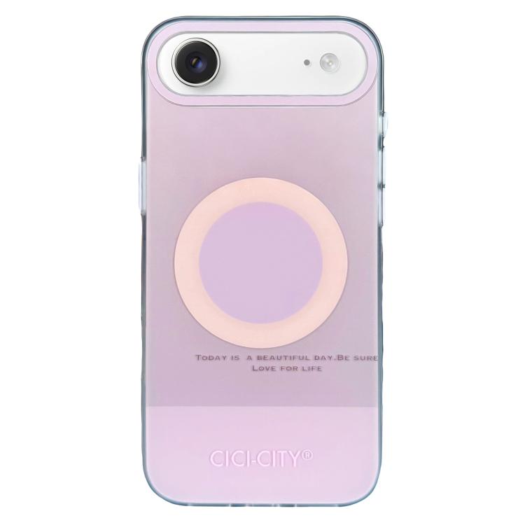 For iPhone Air CICI-CITY CH-57 Contrast Color Magnetic Skin-Feel Phone Case