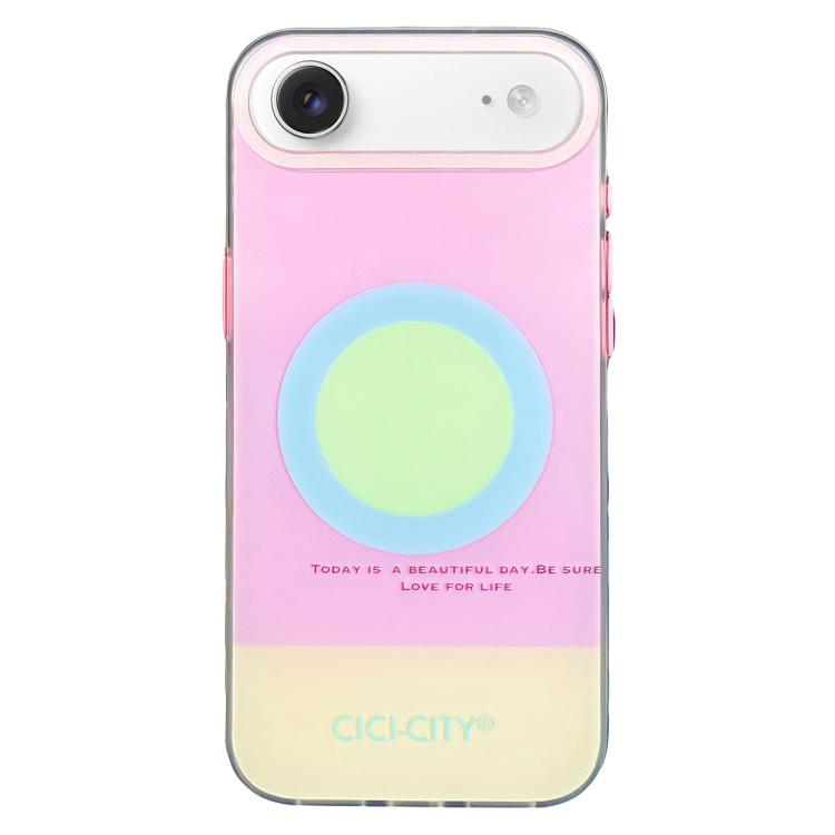 For iPhone Air CICI-CITY CH-57 Contrast Color Magnetic Skin-Feel Phone Case