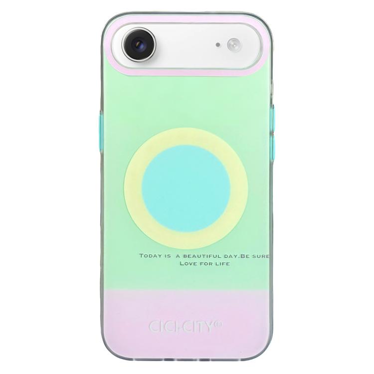 For iPhone Air CICI-CITY CH-57 Contrast Color Magnetic Skin-Feel Phone Case