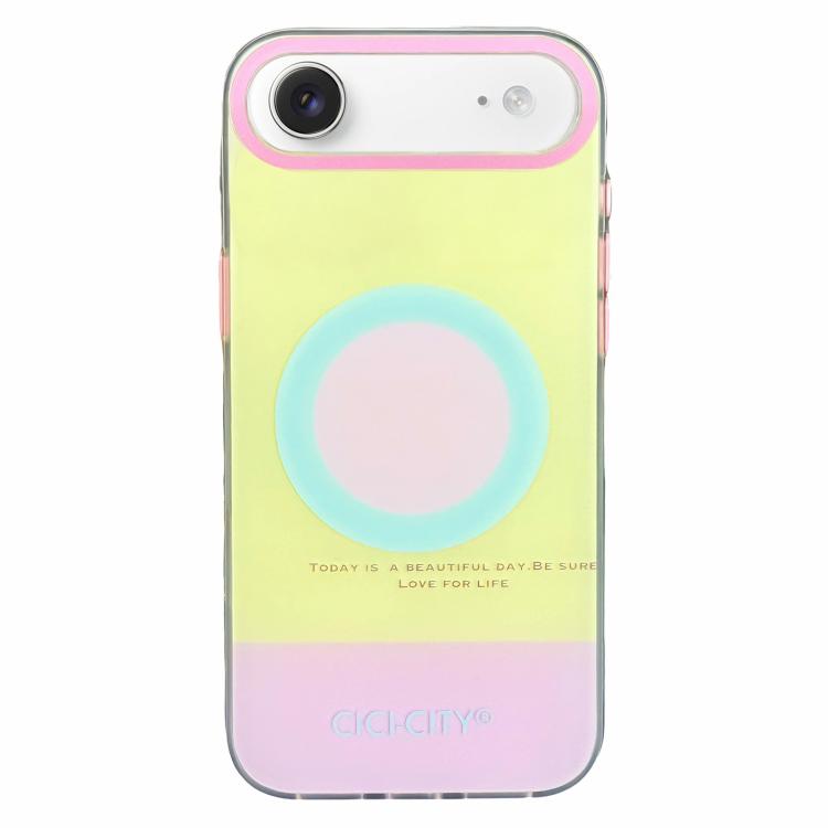 For iPhone Air CICI-CITY CH-57 Contrast Color Magnetic Skin-Feel Phone Case