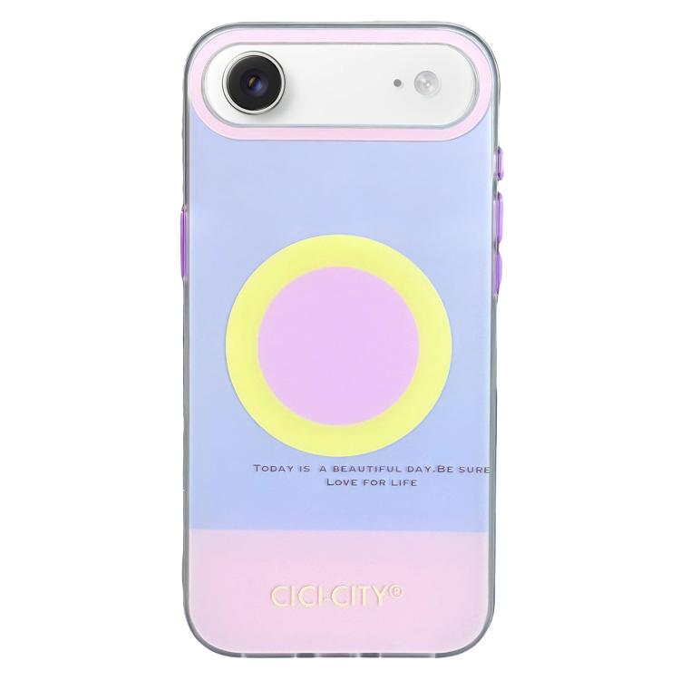 For iPhone Air CICI-CITY CH-57 Contrast Color Magnetic Skin-Feel Phone Case