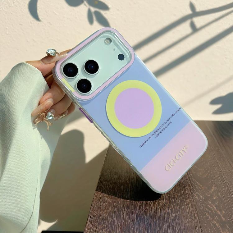 For iPhone 15 Pro Max CICI-CITY CH-57 Contrast Color Magnetic Skin-Feel Phone Case