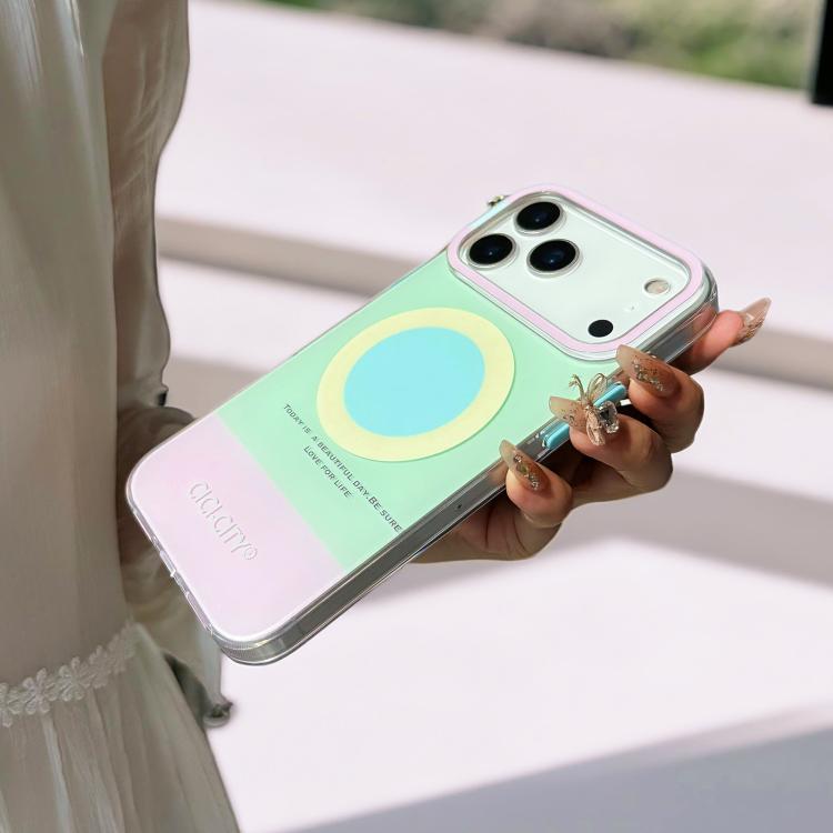 For iPhone 17 Pro Max CICI-CITY CH-57 Contrast Color Magnetic Skin-Feel Phone Case