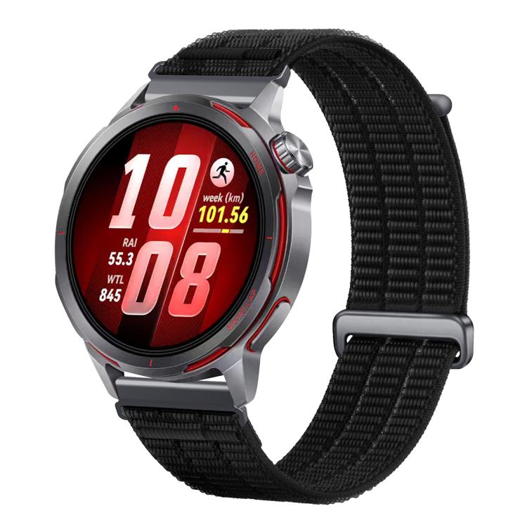 18mm Double-Link Cloud Feel Breathable Nylon Loop Metal Connectors Watch Band