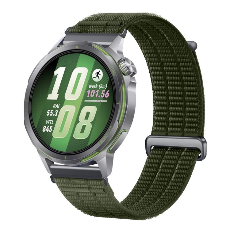 18mm Double-Link Cloud Feel Breathable Nylon Loop Metal Connectors Watch Band