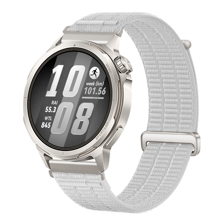 18mm Double-Link Cloud Feel Breathable Nylon Loop Metal Connectors Watch Band