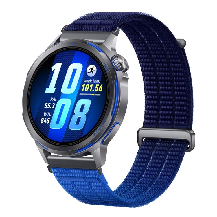 18mm Double-Link Cloud Feel Breathable Nylon Loop Metal Connectors Watch Band