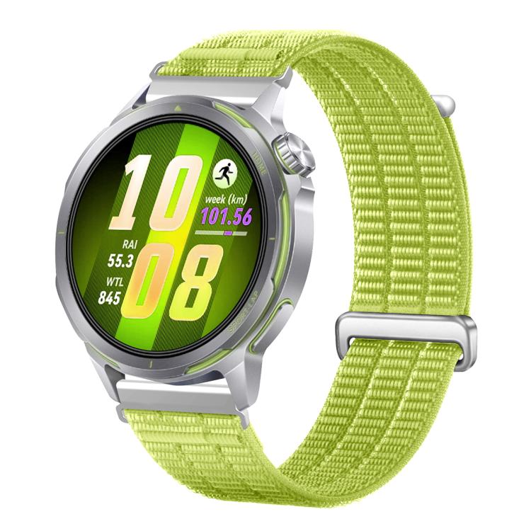 20mm Double-Link Cloud Feel Breathable Nylon Loop Metal Connectors Watch Band