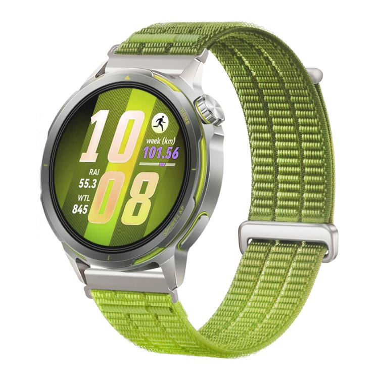 22mm Double-Link Cloud Feel Breathable Nylon Loop Metal Connectors Watch Band