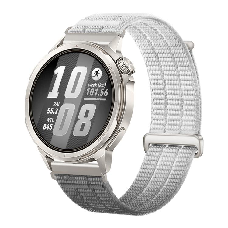 22mm Double-Link Cloud Feel Breathable Nylon Loop Metal Connectors Watch Band