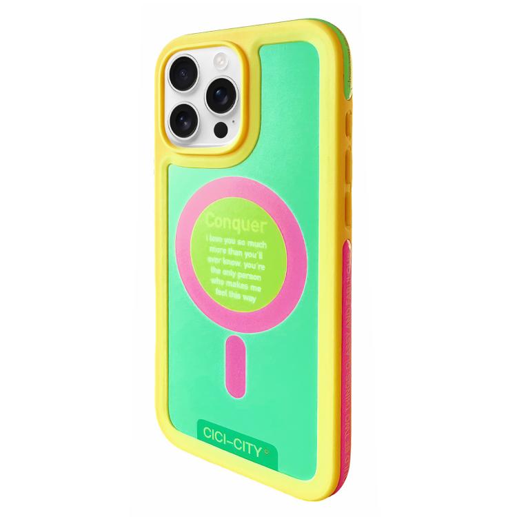 For iPhone 15 Pro Max CICI-CITY CH-59 Dopamine Anti-Collision Magnetic Phone Case