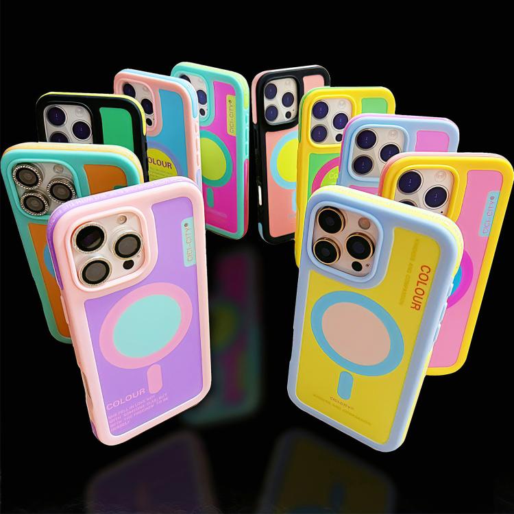 For iPhone 16 Pro Max CICI-CITY CH-59 Dopamine Anti-Collision Magnetic Phone Case