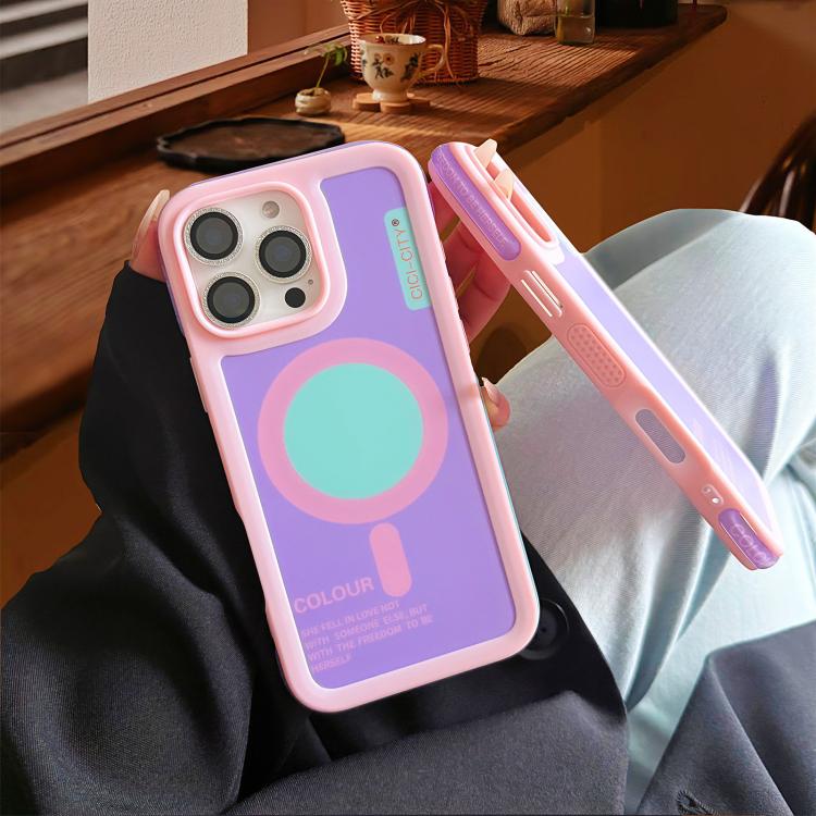 For iPhone 15 Pro CICI-CITY CH-59 Dopamine Anti-Collision Magnetic Phone Case