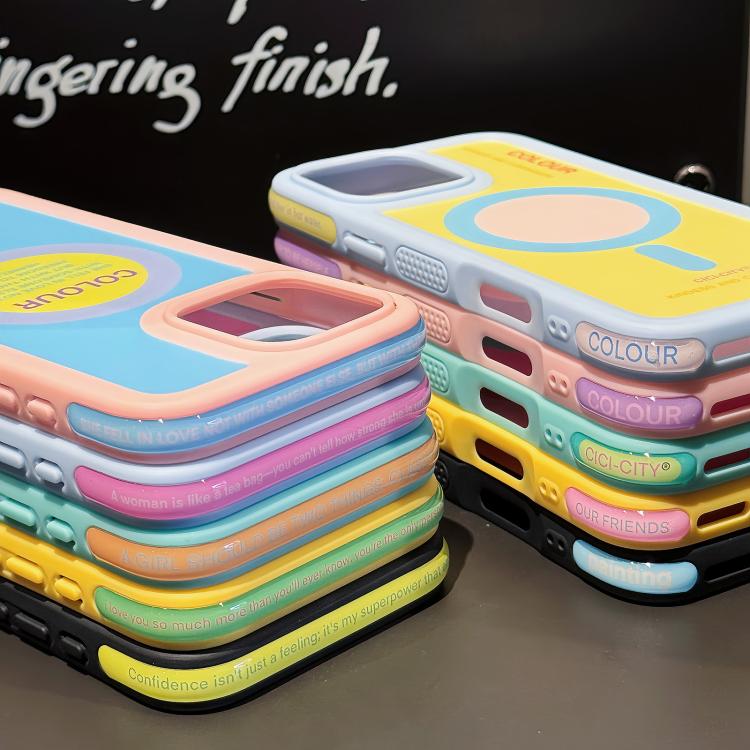 For iPhone 16 Pro CICI-CITY CH-59 Dopamine Anti-Collision Magnetic Phone Case
