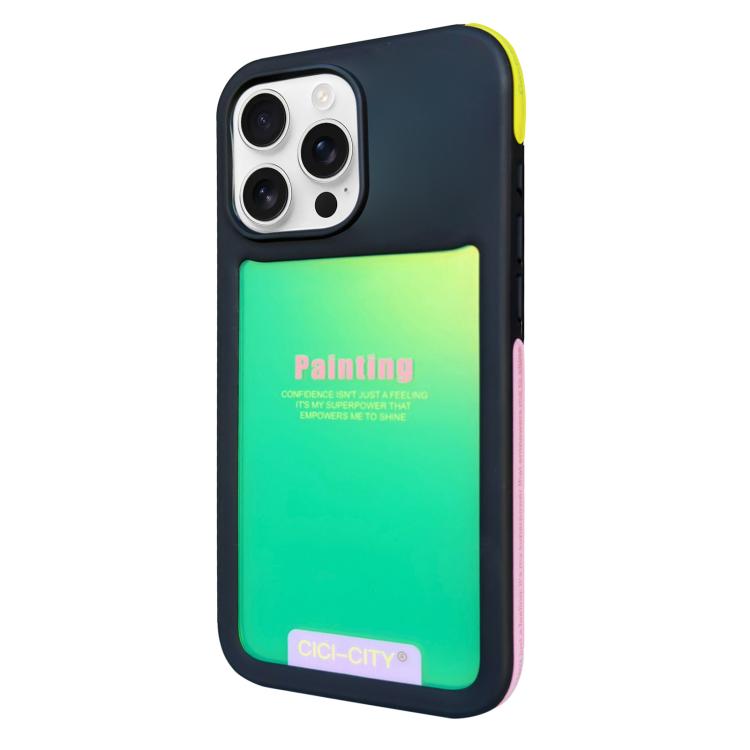 For iPhone 15 Pro Max CICI-CITY CH-60 Dopamine Dual-Tone Anti-Collision Phone Case