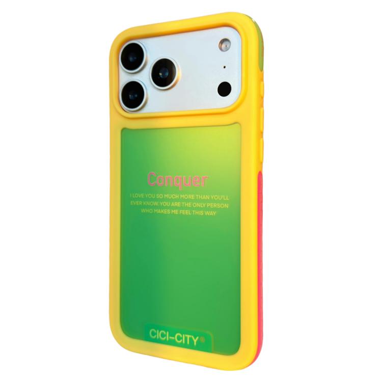 For iPhone 17 Pro Max CICI-CITY CH-60 Dopamine Dual-Tone Anti-Collision Phone Case