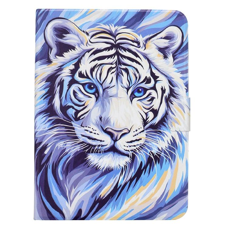 For Samsung Galaxy Tab A8 / X200 Voltage Sewing Thread Painted Vegan Leather Smart Tablet Case