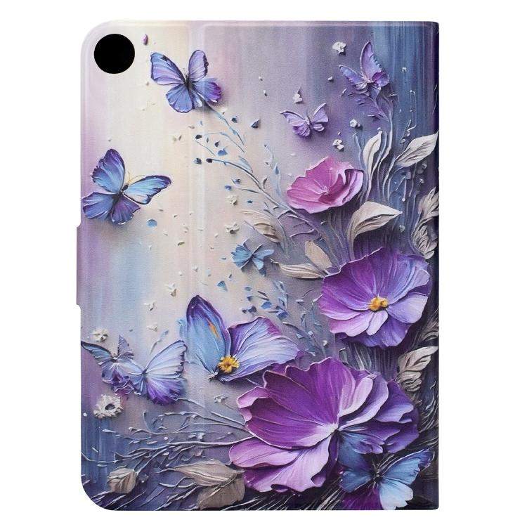 For Samsung Galaxy Tab A8 / X200 Voltage Sewing Thread Painted Vegan Leather Smart Tablet Case