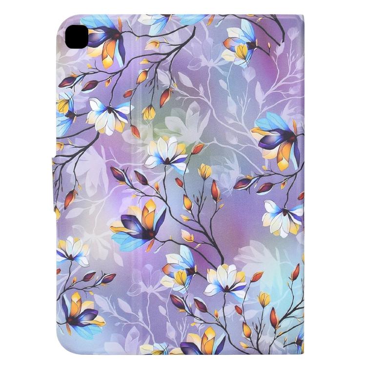 For Samsung Galaxy Tab A7 / T500 Voltage Sewing Thread Painted Vegan Leather Smart Tablet Case