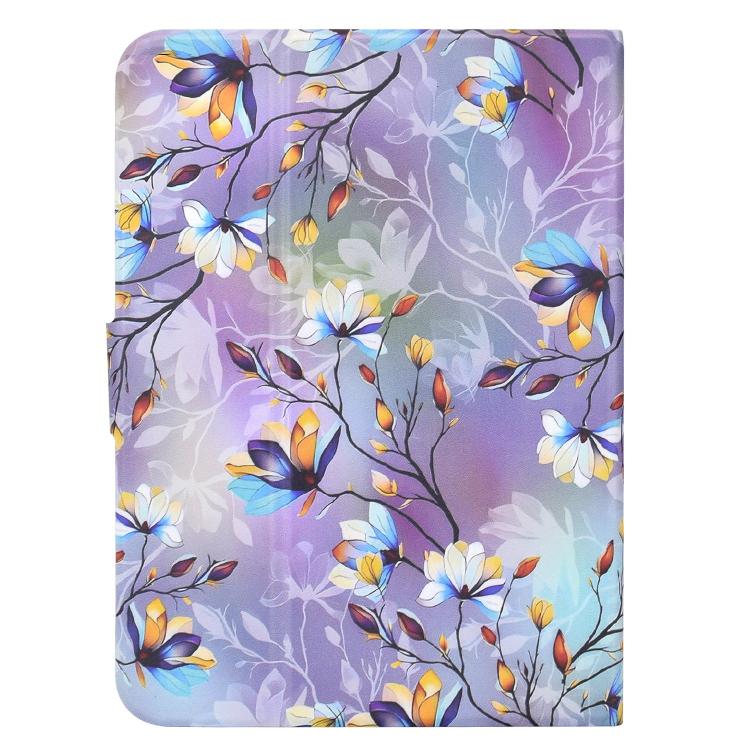 For Amazon Kindle Fire 11th 2024 / 2022 Voltage Sewing Thread Painted Vegan Leather Smart Tablet Case
