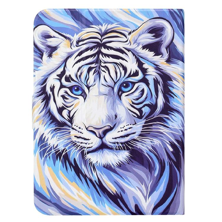 For Amazon Kindle Paperwhite 6 / 12th 2024 Voltage Sewing Thread Painted Vegan Leather Smart Tablet Case